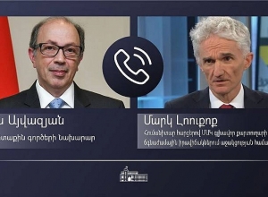Արա Այվազյանի հեռախոսազրույց  է ունեցել ՄԱԿ Գլխավոր քարտուղարի՝ հումանիտար հարցերով տեղակալի հետ