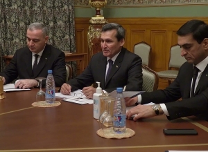 Встреча главы МИД РА Ара Айвазяна с главой МИД Туркменистана Рашидом Мередовым