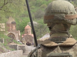 Работа российских миротворцев в Нагорном Карабахе