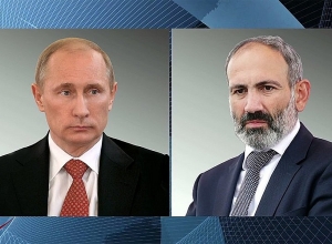 Никол Пашинян и Владимир Путин провели телефонный разговор