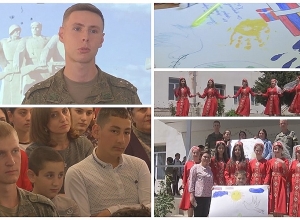 Российские миротворцы провели просветительскую акцию «Дружба народов без границ» в средней школе поселка Атерк Мардакертского района