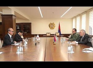 Վաղարշակ Հարությունյանն ընդունել է Ճապոնիայի դեսպանին