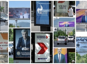 Առաջին խոստումները պաստառներին` կարգախոսների տեսքով․  Ֆոտոշարք