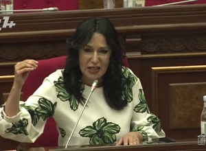 Госпожа Зограбян, не распространяйте речи ненависти из Национального Собрания, это Вам не подобает: Макунц