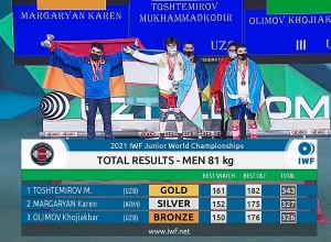 Կարեն Մարգարյանը` ծանրամարտի աշխարհի փոխչեմպիոն