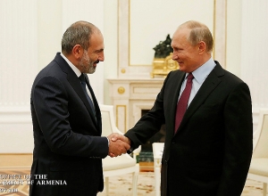 Владимир Путин направил поздравительное послание Николу Пашиняну