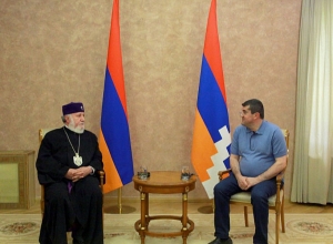 Արցախի նախագահն ընդունել է Գարեգին Երկրորդին