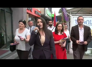 Члены ПСА продолжают агитационную кампанию в Ереване