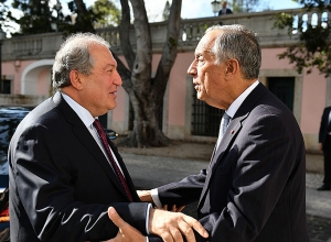 Президент Армен Саркисян поздравил президента Португалии с Национальным праздником