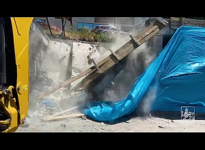 Ինքնակամ կառույցի ապամոնտաժում Նոր Նորքում