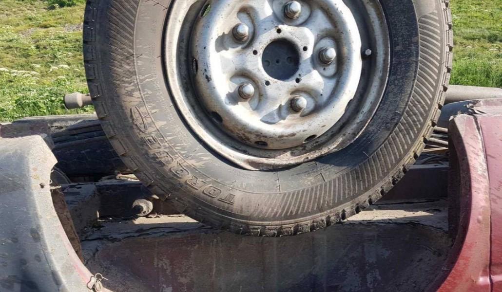 վթար շուռ եկած մեքենա