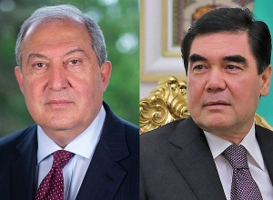 Президент Туркменистана Бердымухамедов поздравил Армена Саркисяна по случаю дня рождения