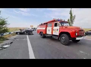 Автомобильная авария на дороге Ереван-Севан