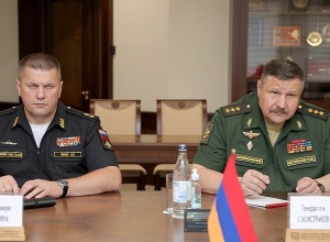 Вагаршак Арутюнян принял замначальника ГШ ВС РФ, генерал-майора Сергея Истракова