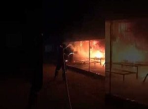 Հրդեհ Գյումրի քաղաքում