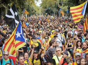 Բարսելոնում անցկացվել է Կատալոնիայի անկախության պահանջով հանրահավաք