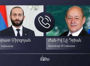 Главы МИД РА и Франции обсудили процесс урегулирования нагорно-карабахского конфликта