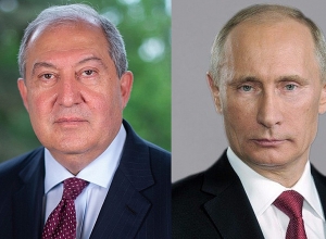Президент Армен Саркисян поздравил Владимира Путина