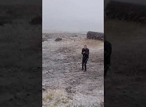 Первый снег на Арагаце: видеоматериал Гагика Суреняна