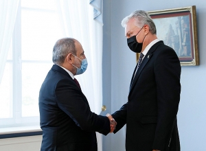 Премьер-министр встретился с президентом Литвы Гитанасом Науседой