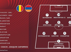 Ռումինիա – Հայաստան. մեկնարկային կազմերը հայտնի են