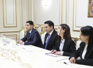 Ալեն Սիմոնյանը ընդունել է «Ընտրական գործընթացների եւ քաղաքական հաշվետվողականության ամրապնդում» ) ծրագրի գործընկեր կազմակերպություններին