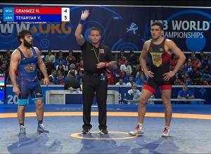 Վազգեն Թևանյանը հաղթեց բոլորին և մտավ եզրափակիչ. ըմբշամարտի Մ-23 ԱԱ