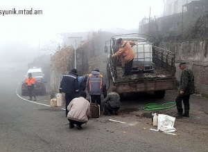 Կապան-Ճակատեն հատվածում հայտնված գյուղերը օգնություն են ստանում