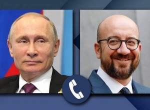 Владимир Путин и Шарль Мишель обсудили ход реализации трёхсторонних соглашений по НК