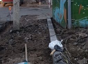 Ավ. Ավետիսյան փողոցում մայթ է կառուցվում