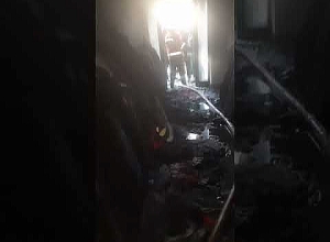 Հրդեհ Երևանի Գր Լուսավորիչ փողոցում