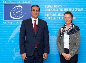 Թաթոյանը հանդիպել է ԵԽ գլխավոր քարտուղար Մարիա Պեյչինովիչ Բուրիչի հետ