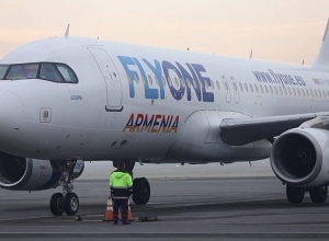Самолет  FLYONE ARMENIA прибыл в аэропорт «Звартноц» для выполнения регулярных рейсов