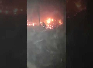 Հրդեհ Ստեփանավան քաղաքում