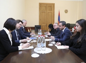 Իշխան Սաղաթելյանն ընդունել է Հայաստանում Գերմանիայի դեսպանին