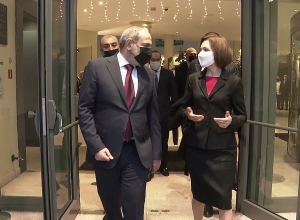 Նիկոլ Փաշինյանը Բրյուսելում Մոլդովայի նախագահ Մայա Սանդուի հետ