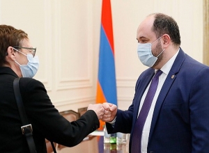 Վարչապետի աշխատակազմի ղեկավարը հանդիպել է Ֆրանսիայի դեսպան Անն Լույոյին