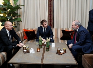 В Брюсселе состоялась встреча Никола Пашиняна, Эмануэля Макрона и Ильхама Алиева