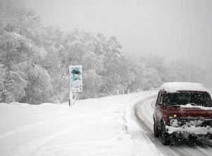 Сильная метель и отсутствие видимости: серпантин Тигранашена закрыт