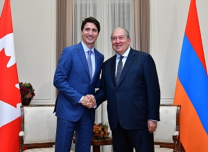 Արմեն Սարգսյանը շնորհավորել է Ջասթին Թրյուդոյին