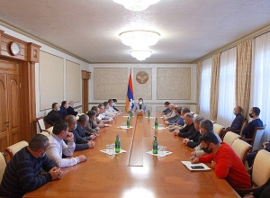 Նախագահ Հարությունյանն  ընդունել է «Արցախի պահեստազորի սպաների միություն» ՀԿ  անդամներին