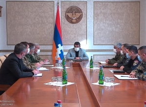 Президент Арцаха провёл первое с начала года совещание с руководителями силовых структур