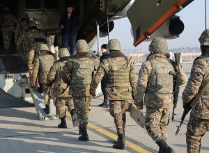 Армянские миротворцы отправились в Казахстан