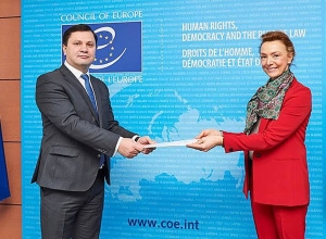 ՀՀ մշտական ներկայացուցիչն իր հավատարմագրերն է հանձնել ԵԽ գլխավոր քարտուղարին