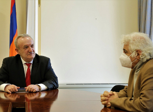 Վահրամ Դումանյանն ընդունել է կոմպոզիտոր Լորիս Ճգնավորյանին