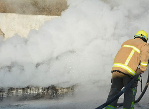 Ստեփանակերտում  մեքենա է բռնկվել