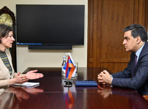 Թաթոյանն ընդունել է Երևանում Եվրոպայի խորհրդի գրասենյակի ղեկավարին
