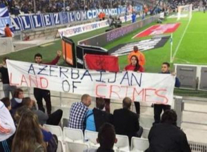 Ադրբեջան` հանցագործ երկիր. ակցիա ֆուտբոլի խաղին