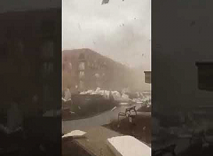 Торнадо, которое вчера наблюдалось в Польше