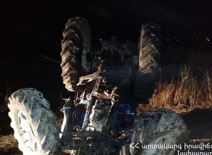 Տրակտորը դուրս է եկել ճանապարհի երթևեկելի հատվածից և ընկել մոտակա ջրատարը․ վարորդը մահացել է